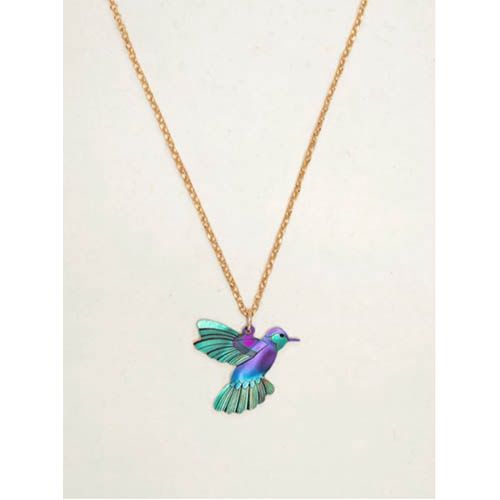 Hummingbird Necklace for Kids, Color: Gold