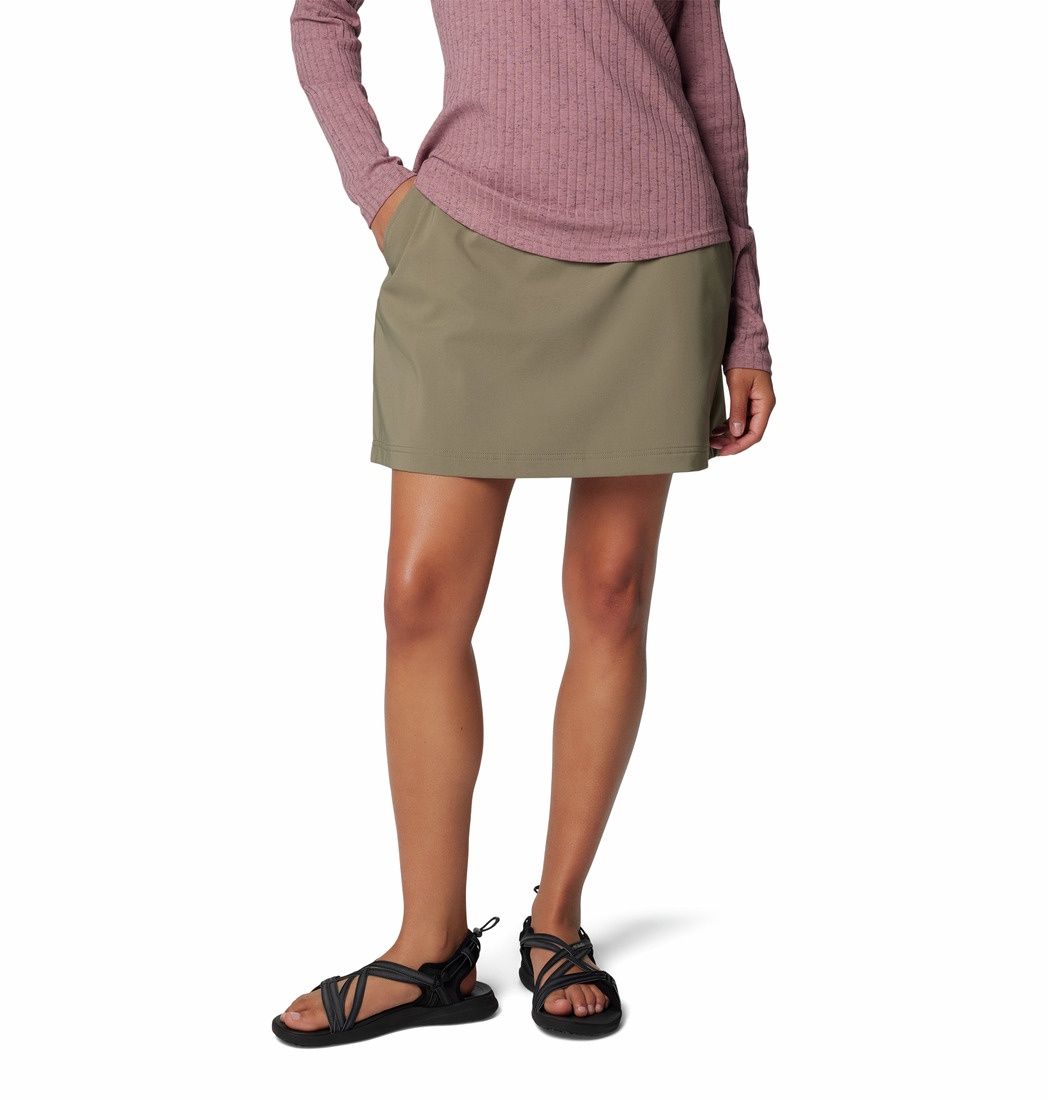 Anytime Skort Update, Color: Stone Green, Size: XS