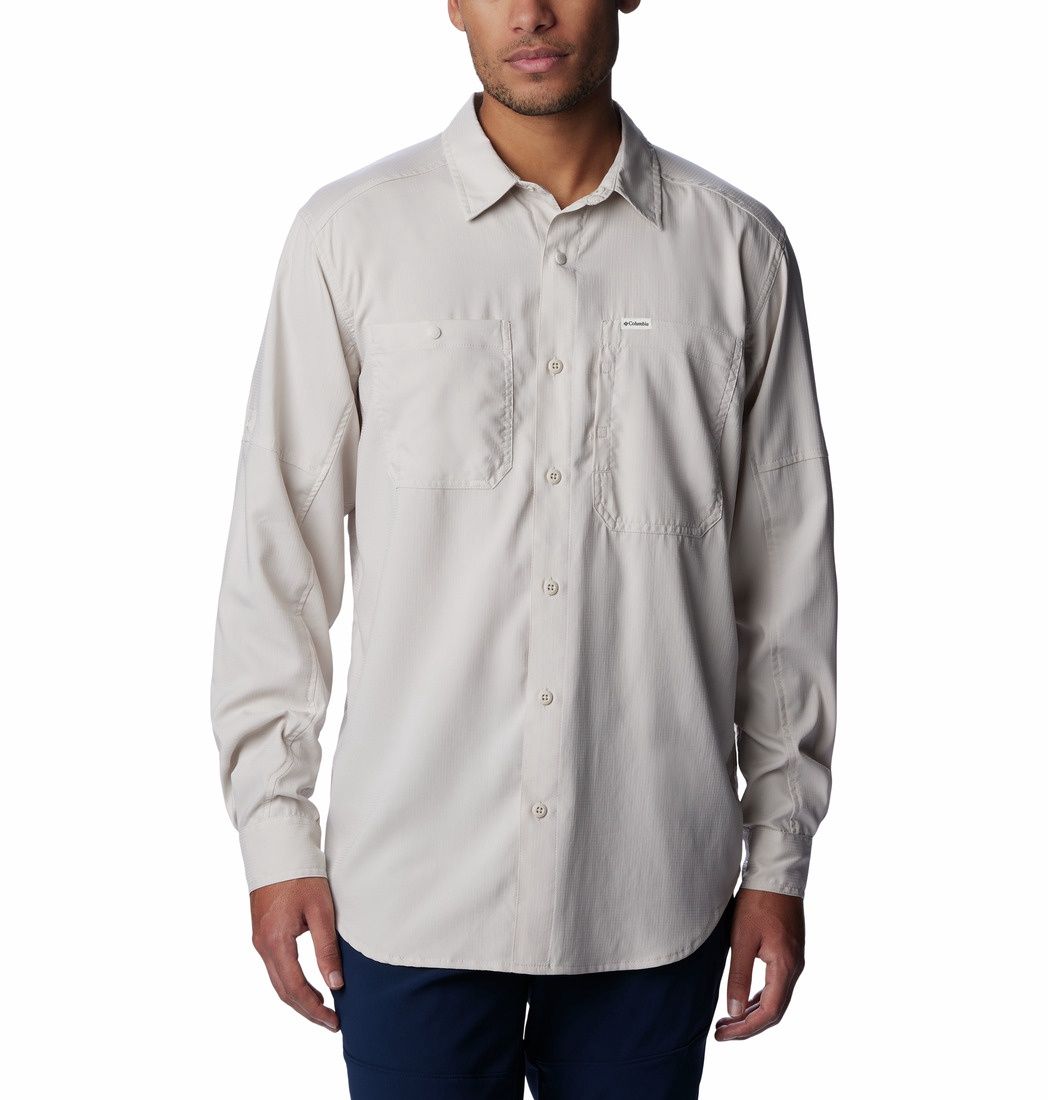 Silver Ridge Utility Lite Long Sleeve Men&#39;s Shirt, Color: Dark Stone, Size: Small