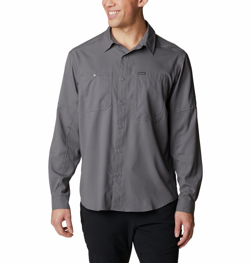 Silver Ridge Utility Lite Long Sleeve Men's Shirt, Color: City Grey, Size: Medium