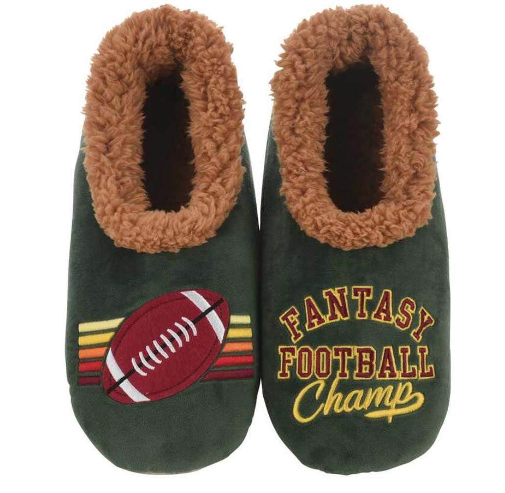 Men&#39;s Fantasy Football Snoozie Slippers, Color: Fantasy Football, Size: XL