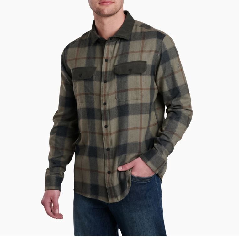 Khaos Flannel, Color: Green Acres, Size: Small