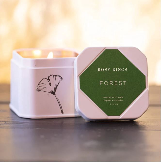Travel Tin Candle &amp; Match Box, Fragrance: Forest