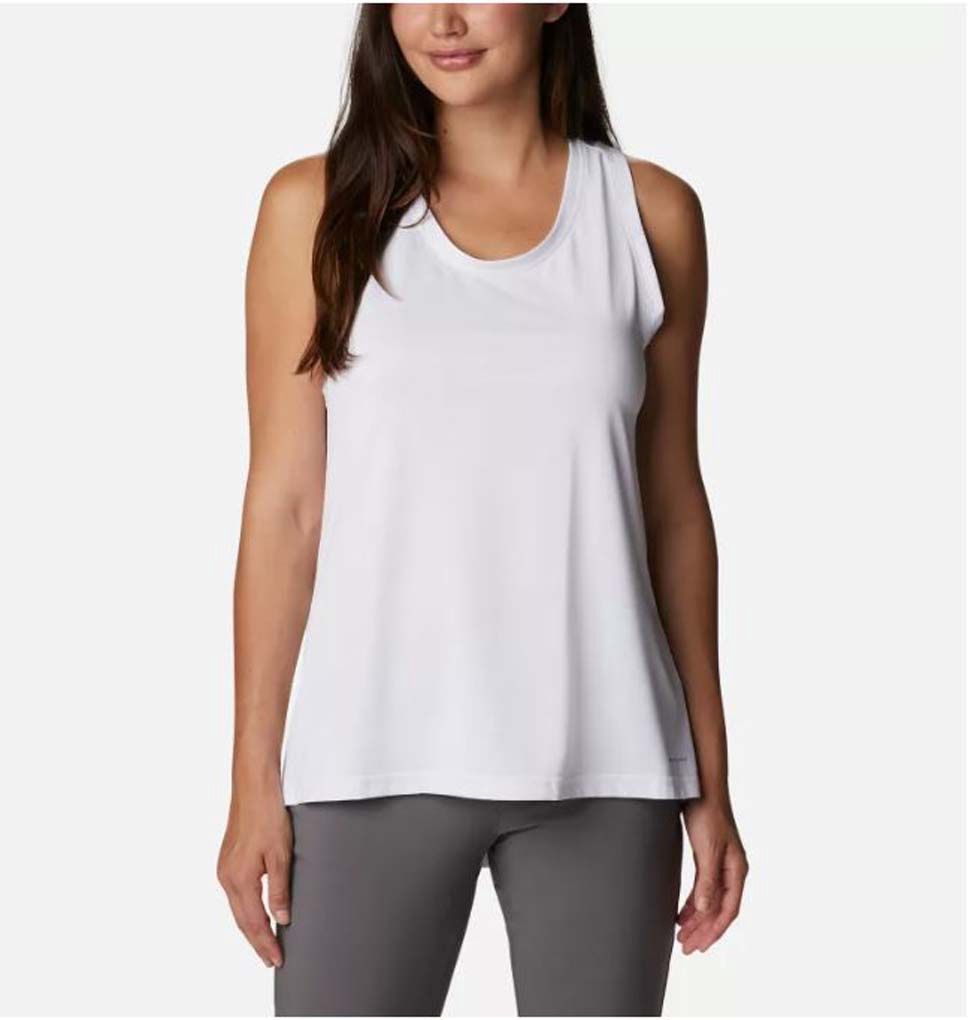 Columbia Hike Women&#39;s Tank Top, Color: White, Size: XS