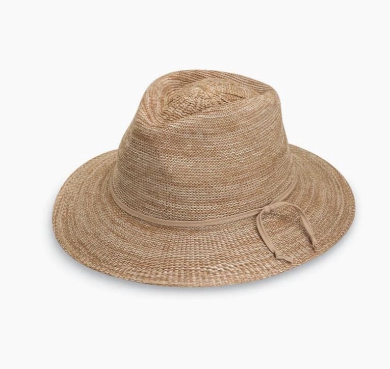 Wallaroo Victoria Women's Fedora Hat, Color: Mixed Camel