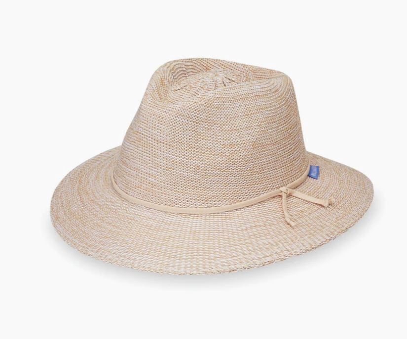 Victoria Fedora Hat, Color: Mixed Beige
