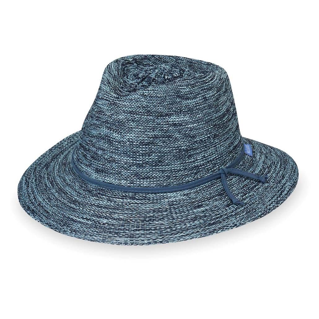 Wallaroo Victoria Women's Fedora Hat, Color: Mixed Denim