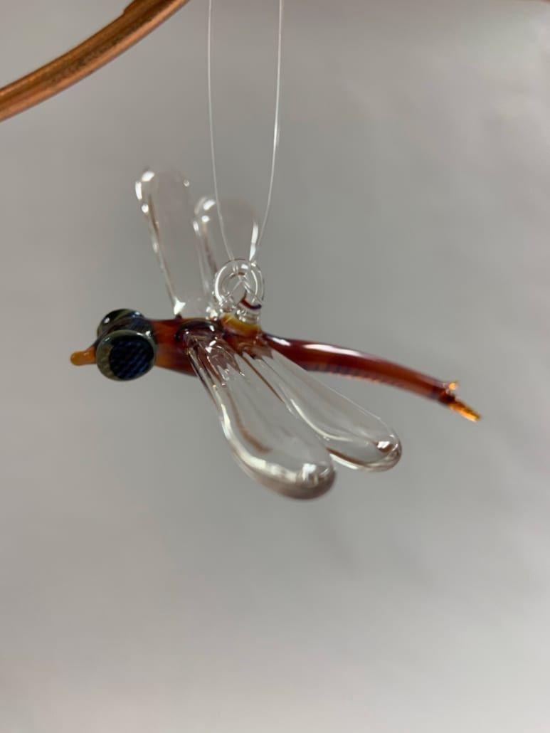 Glass Dragonfly, Color: AMBER
