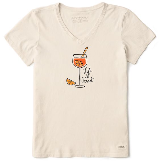 W&#39;s Aperol Spritz SS, Color: Putty White, Size: Medium