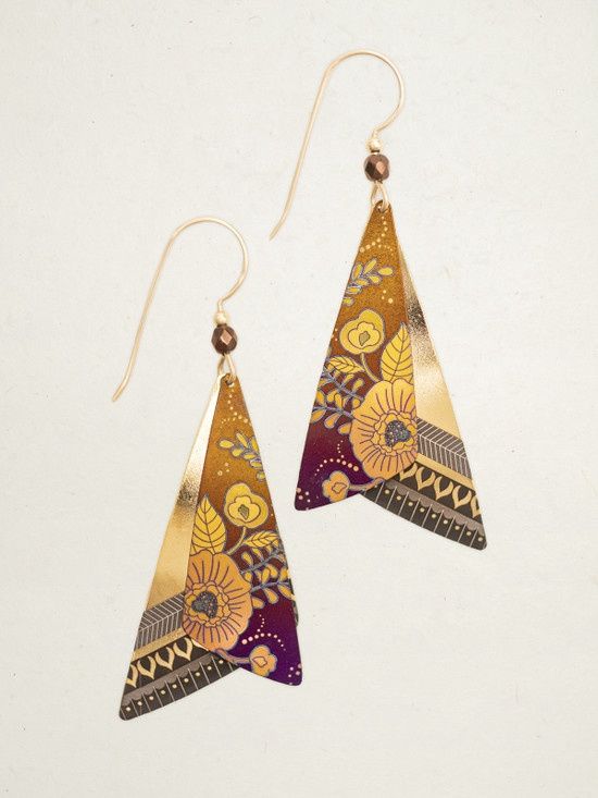 All A Flutter Earrings, Color: Amber Gold/Gold