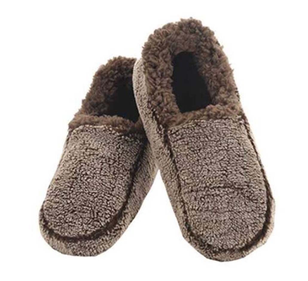 Men&#39;s Two Tone Collection Classic Snoozie Slippers-D, Color: Two Tone Brown, Size: Small