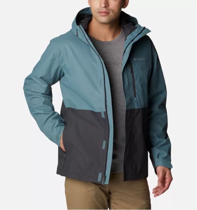 Hikebound Rain Jacket, Color: Metal/Shark, Size: Small