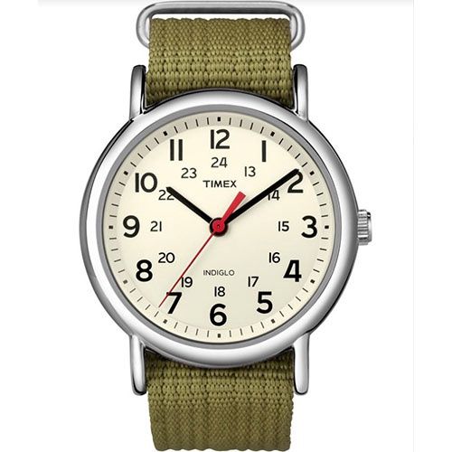 Timex Weekender 38mm Nylon Strap Watch, Color: Green