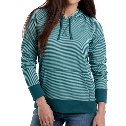 Stria Pullover Hoody, Color: Everglade, Size: XS