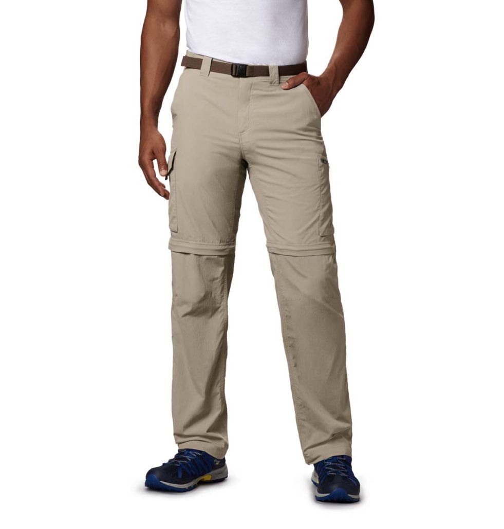 Silver Ridge Men's Convertible Pant, 34 Inch Inseam, Color: Fossil, Size: 38