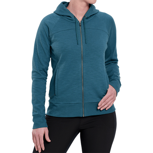 Lola Full Zip Hoodie, Color: Everglade, Size: Small