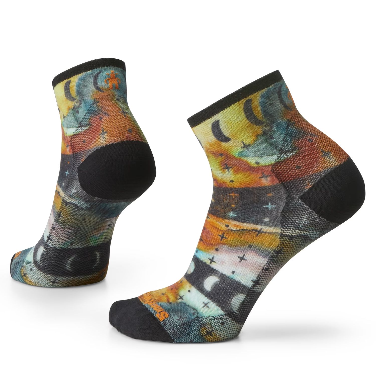 W&#39;s Bike Zero Cushion Celestial Ankle Sock, Color: Multi Color, Size: Small