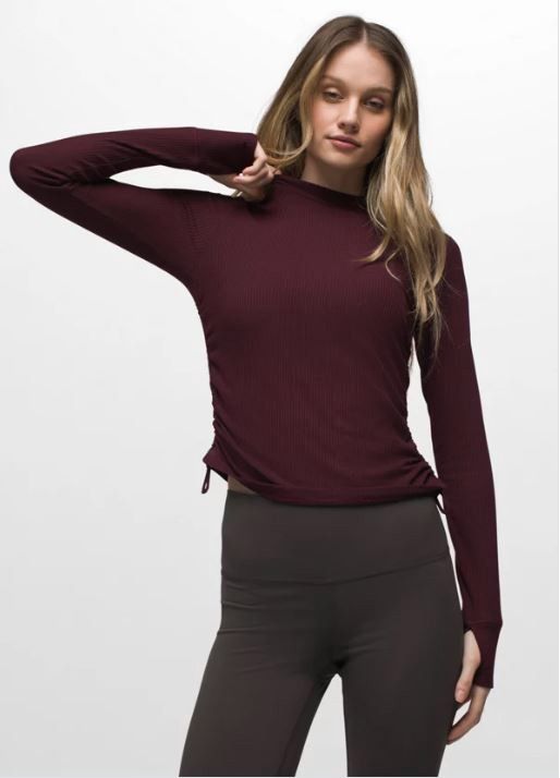 Blazing Star LS, Color: Mulberry, Size: XS