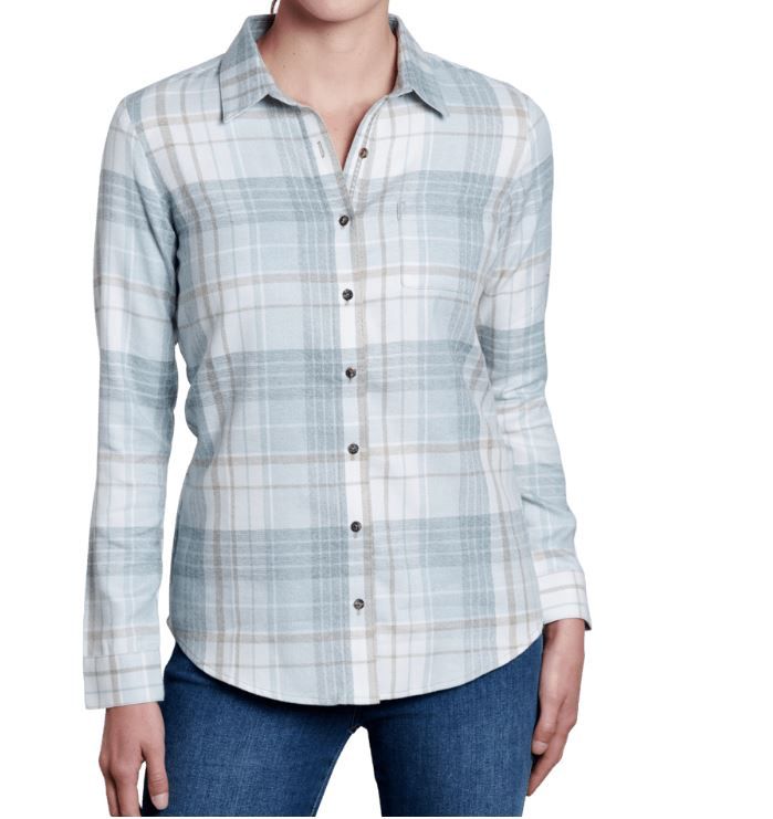 Kamila Flannel, Color: Evergreen, Size: Small