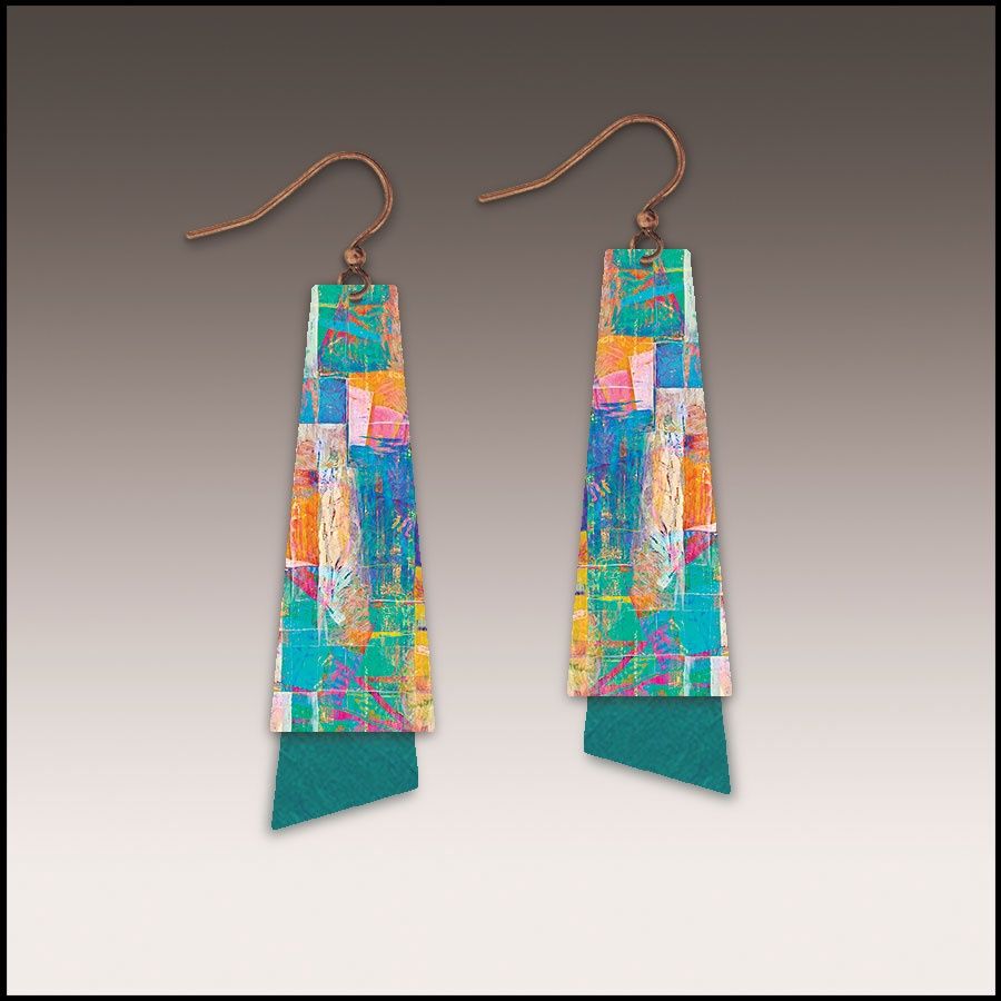 TE Collection Earring #5, 7NTE, Color: Copper