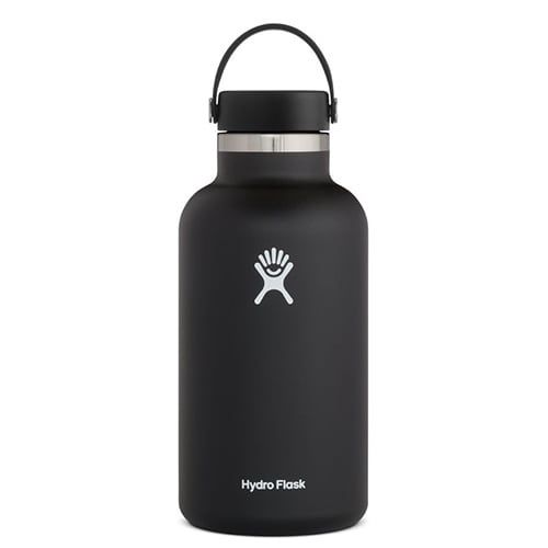 Wide Mouth Hydro Flask w/Flex Cap, 64 Oz, Hydro Flask Color: Black