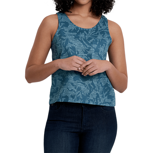 Luisa Tank, Color: Everglade Print, Size: Small
