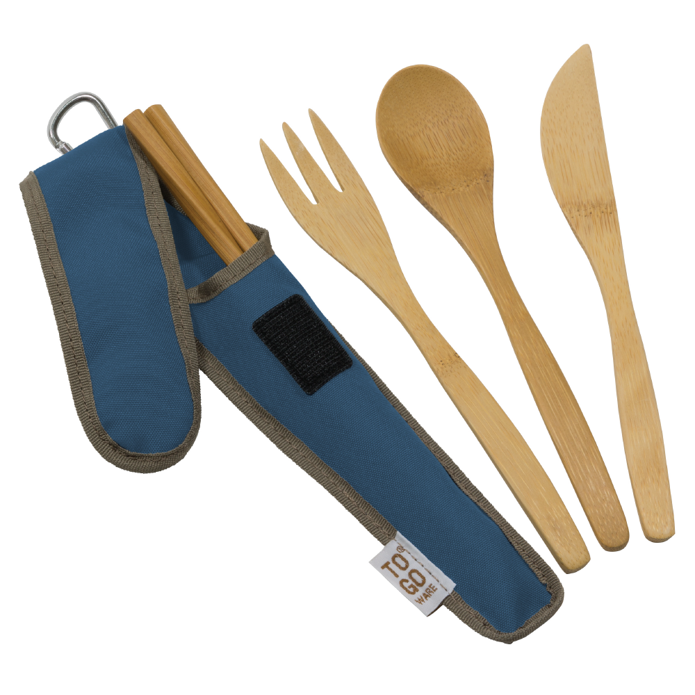 Bamboo Utensil Set, Chico Bag Colors: Indigo