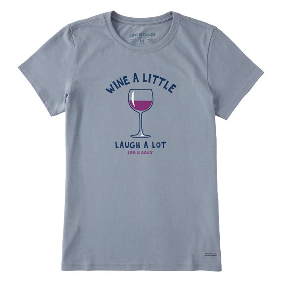 W&#39;s Laugh A Lot SS, Color: Stone Blue, Size: Small
