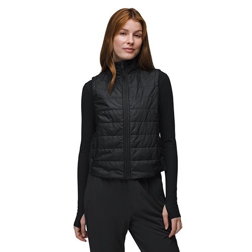 Insulated Ice Flow Vest, Color: Black, Size: XS
