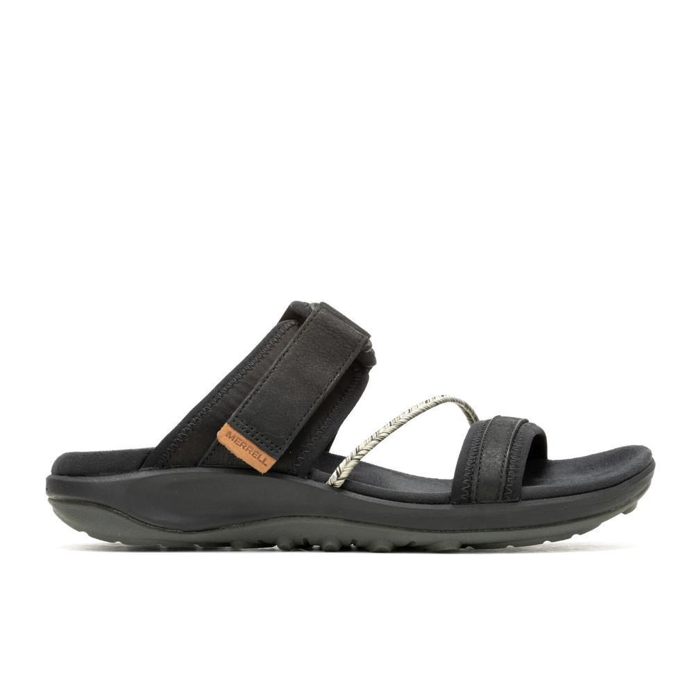 Terran 4 Slide Women&#39;s Sandal, Color: Black, Size: 6