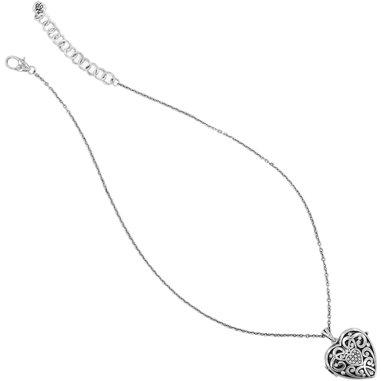 Sweet Memory Locket Necklace, Color: Silver