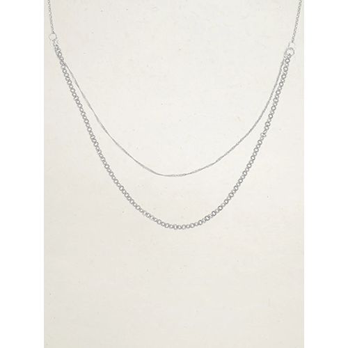 Marin Layered Necklace, Color: Silver