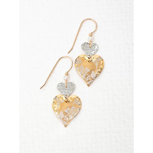 Mia Earrings, Color: Gold/Silver