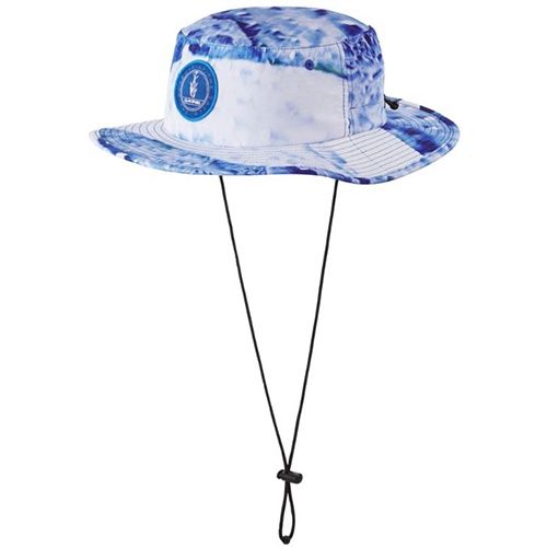 No Zone Hat, Upf 50 - Floating, Color: Blue Wave-D, Size: S/M