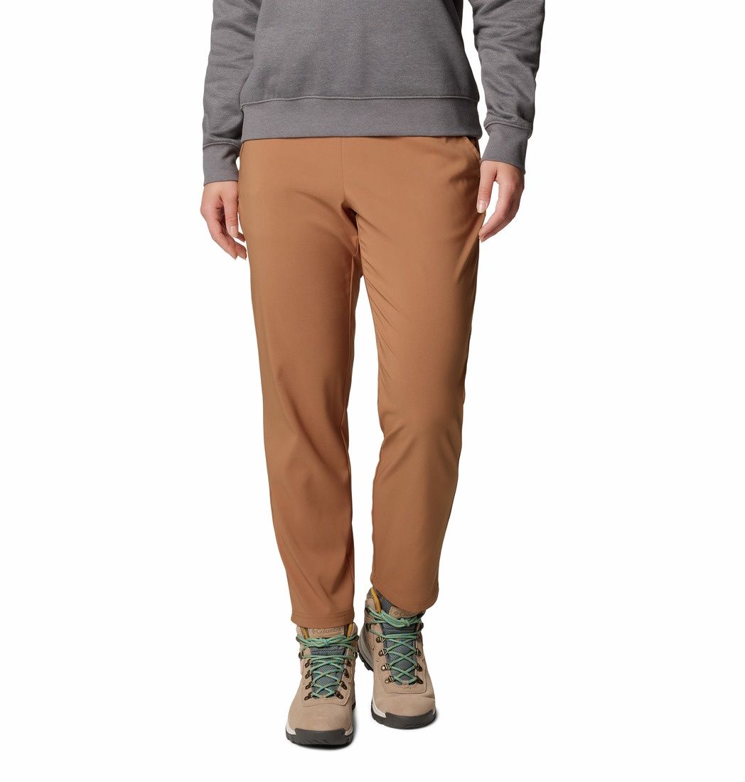 Anytime Women&#39;s Pull-on Pant ll, Color: Camel Brown, Size: Small