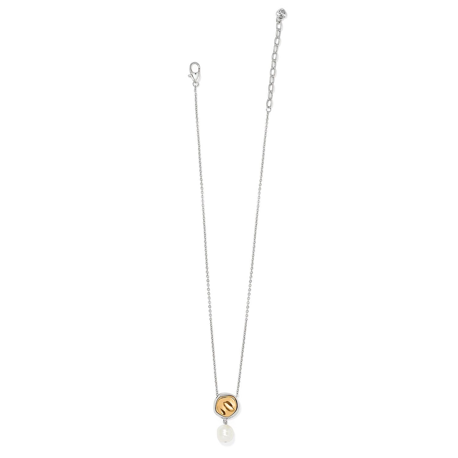Cascade Round Pearl Necklace, Color: Silver/Pearl
