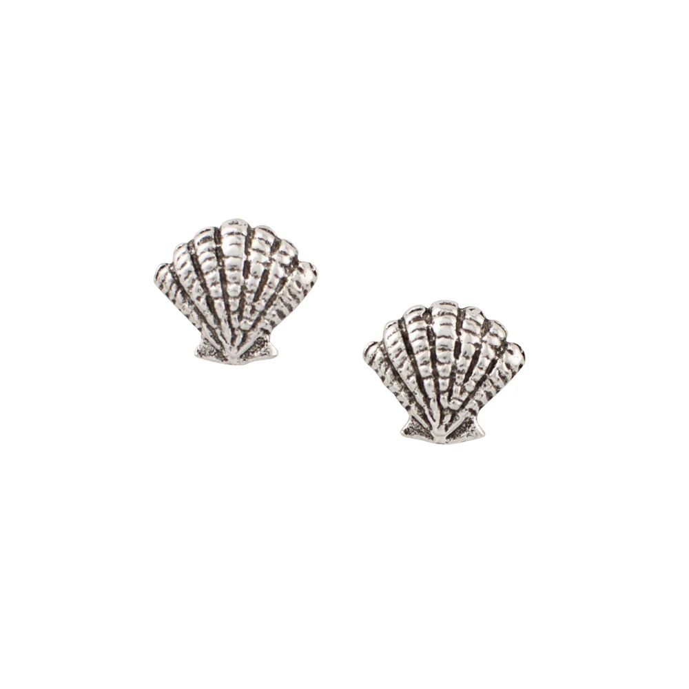 By the Sea Shore Studs, Color: Silver