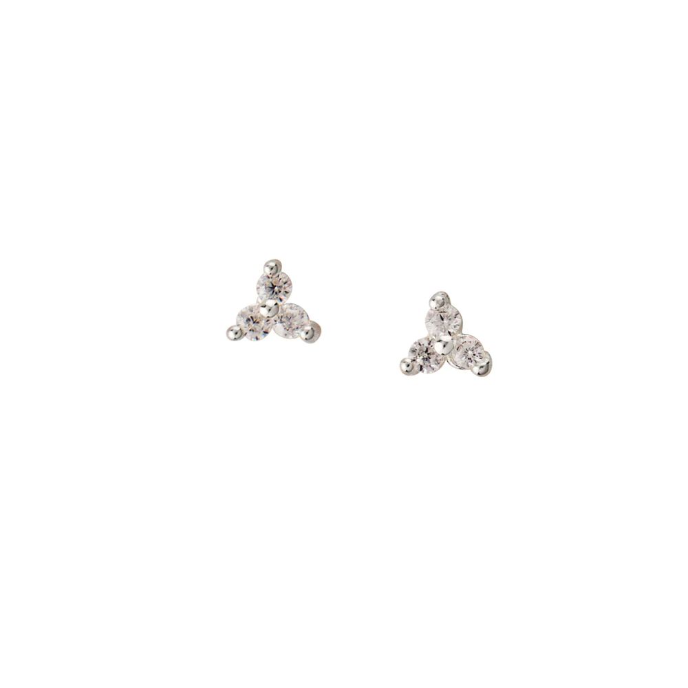 Marquise Trio Studs, Color: Silver