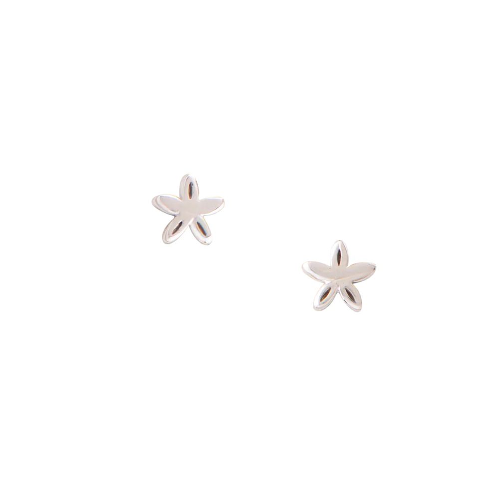 Tiny Starfish Studs, Color: Silver
