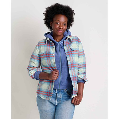 Folk Yeah Shirt Jacket, Color: Salamander, Size: Small