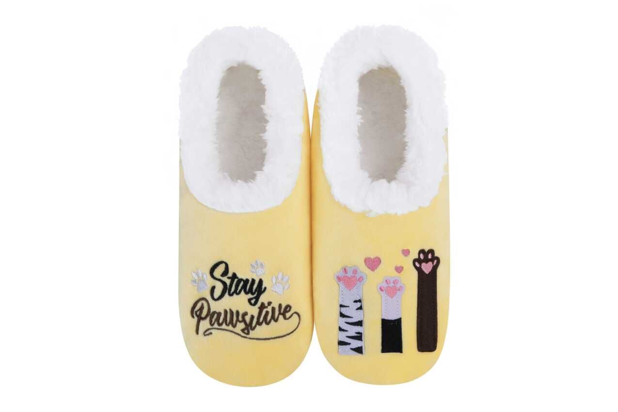 Women&#39;s Stay Pawsative Snoozie Slippers, Color: Pawsative, Size: Small