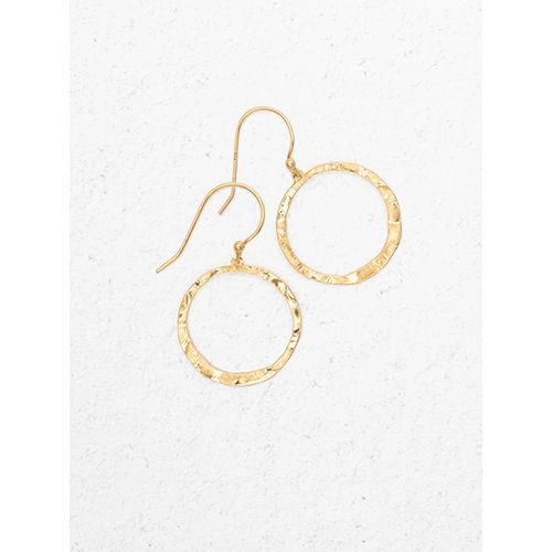 Connie Petite Hoop Earrings, Color: Gold