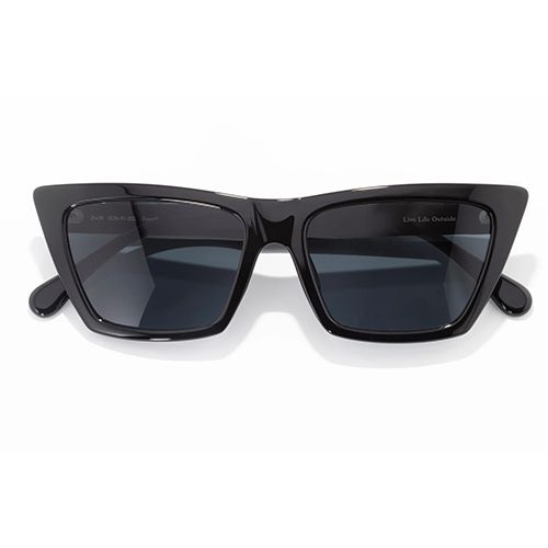 Sunski Fiorella Sunglasses, Frame Color: Black, Lens Color: Slate