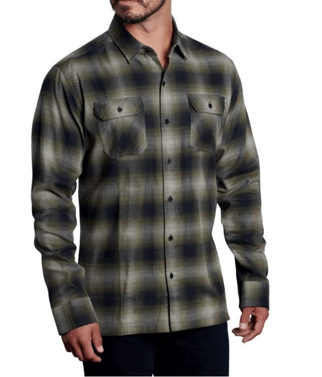 Dillingr Flannel Long Sleeve, Color: Forest Ridge, Size: Medium