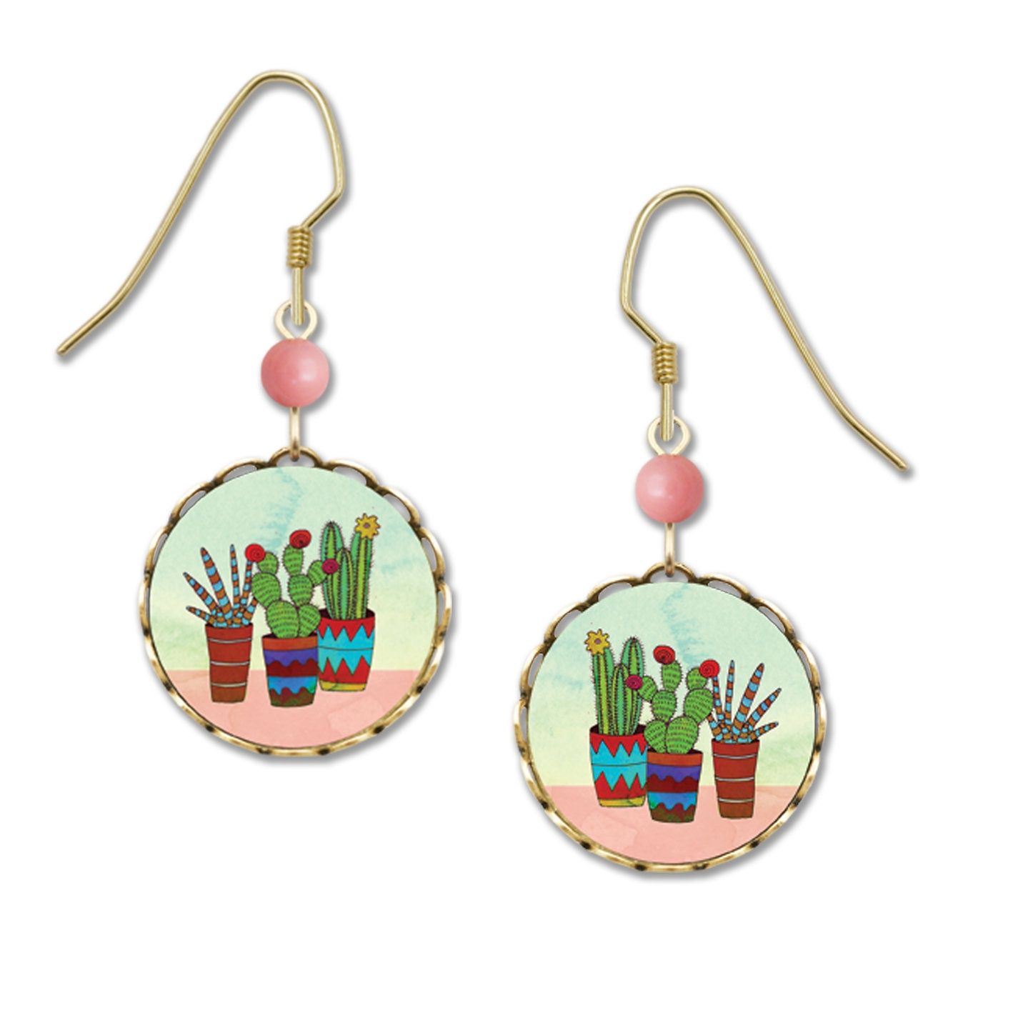 Cacti in Pots-LT, Color: Silver