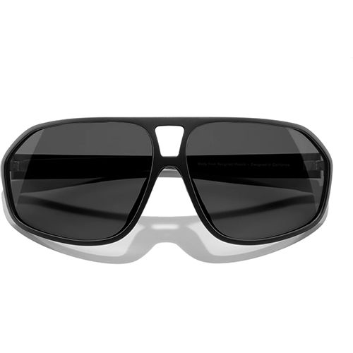 Sunski Velo Sunglasses, Frame Color: Black, Lens Color: Slate