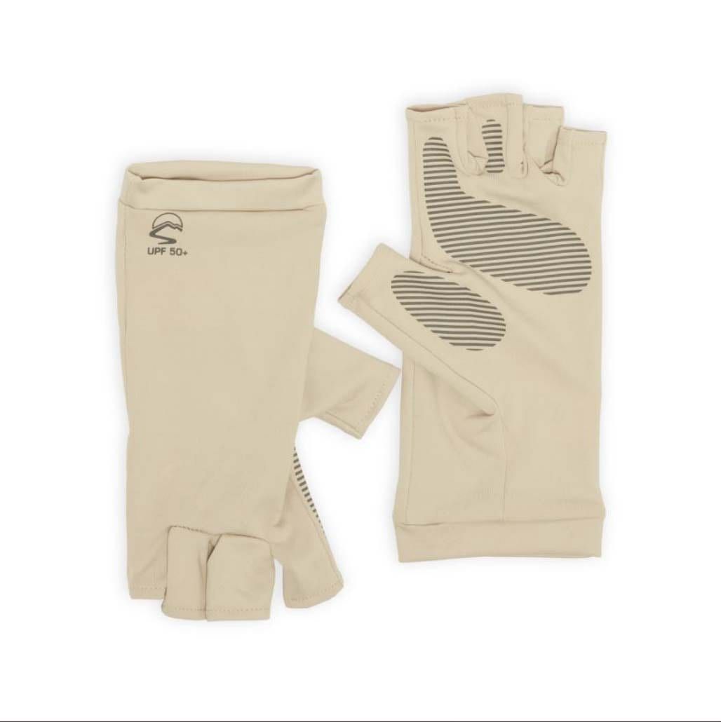 UV Shield Cool Gloves, Color: Cream, Size: LG/XL