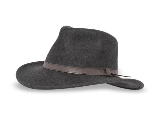 Montana Hat Wool Felt, Color: Heather Dark Grey, Size: Medium