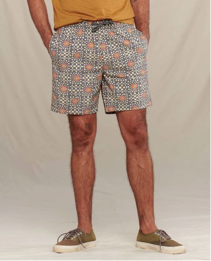 M&#39;s Boundless Pull-on Short, Color: Straw Geo Flower, Size: Small