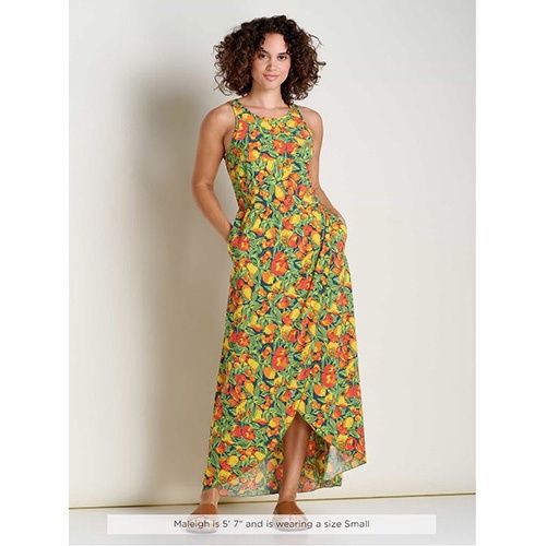 Sunkissed Maxi Dress, Color: Black Floral Dot, Size: XS